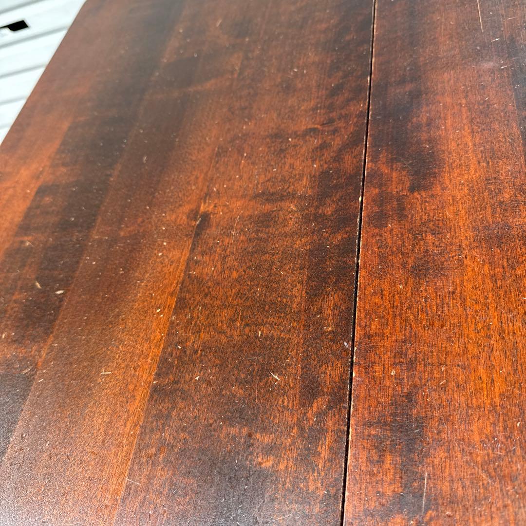 北海道民芸家具 ダイニングテーブル　バタフライ　折りたたみテーブル　北民