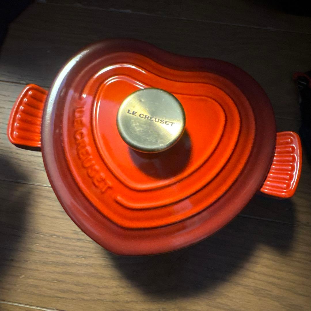 ル・クルーゼ　新品　ハート　ココットダムール　金色　ゴールド　16cm
