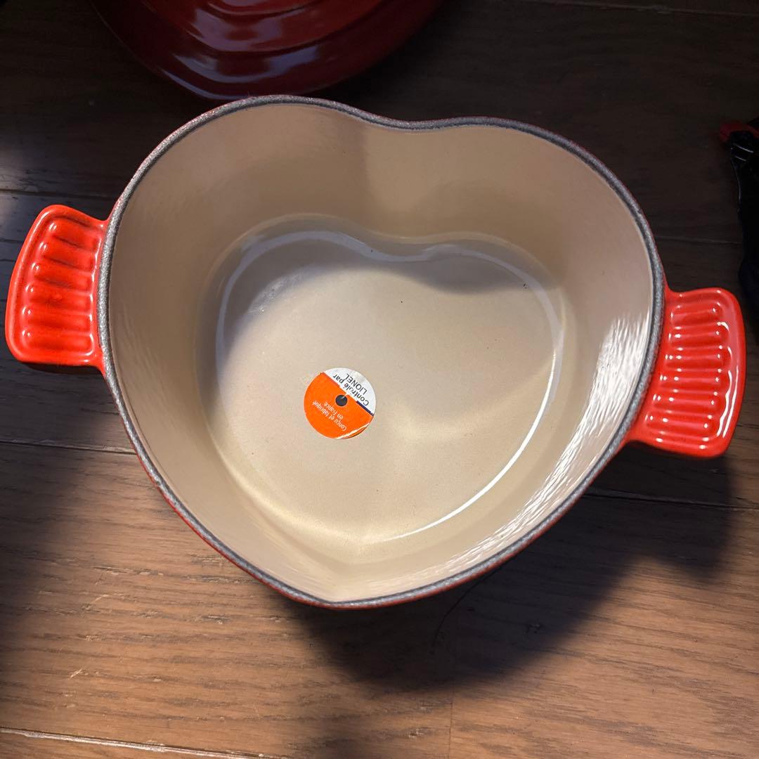 ル・クルーゼ　新品　ハート　ココットダムール　金色　ゴールド　16cm