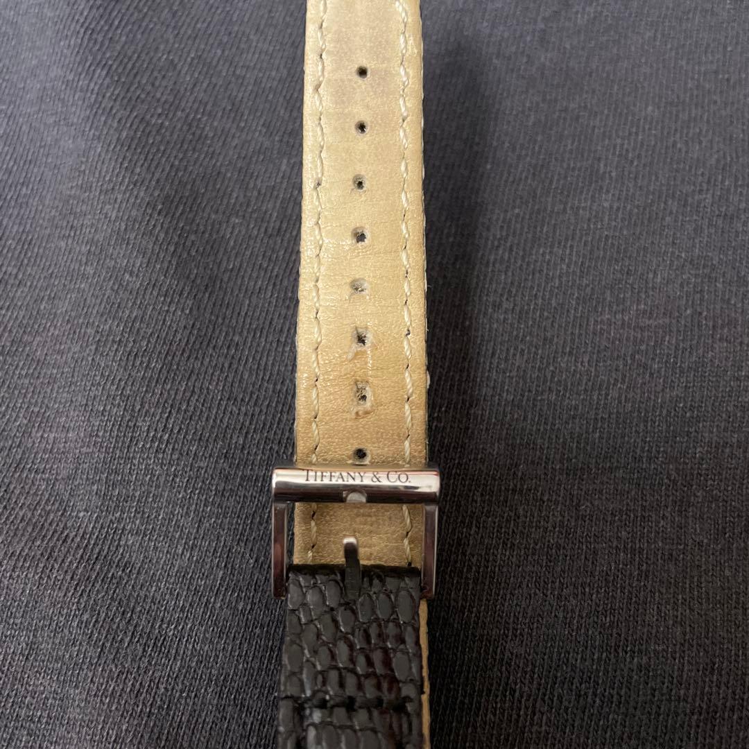 Tiffany&co. 時計 アトラス L3640 スクエア 黒 ブラック
