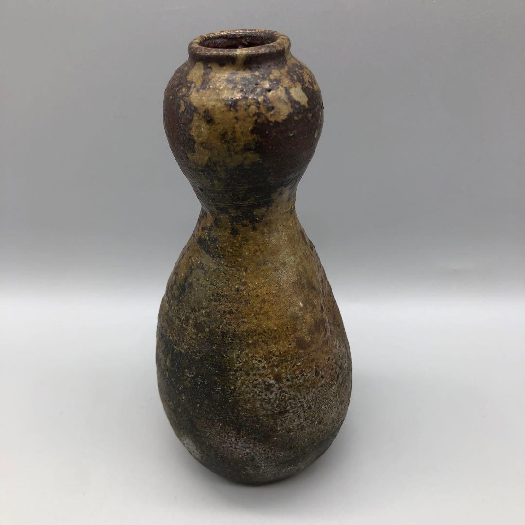 瓢花入ひさご花入れ瓢箪ひょうたん徳利酒器花瓶伝統工芸備前焼陶器ビンテージ置物