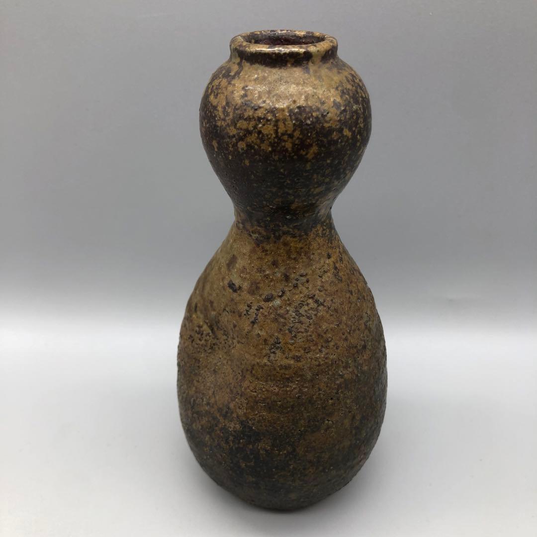 瓢花入ひさご花入れ瓢箪ひょうたん徳利酒器花瓶伝統工芸備前焼陶器ビンテージ置物