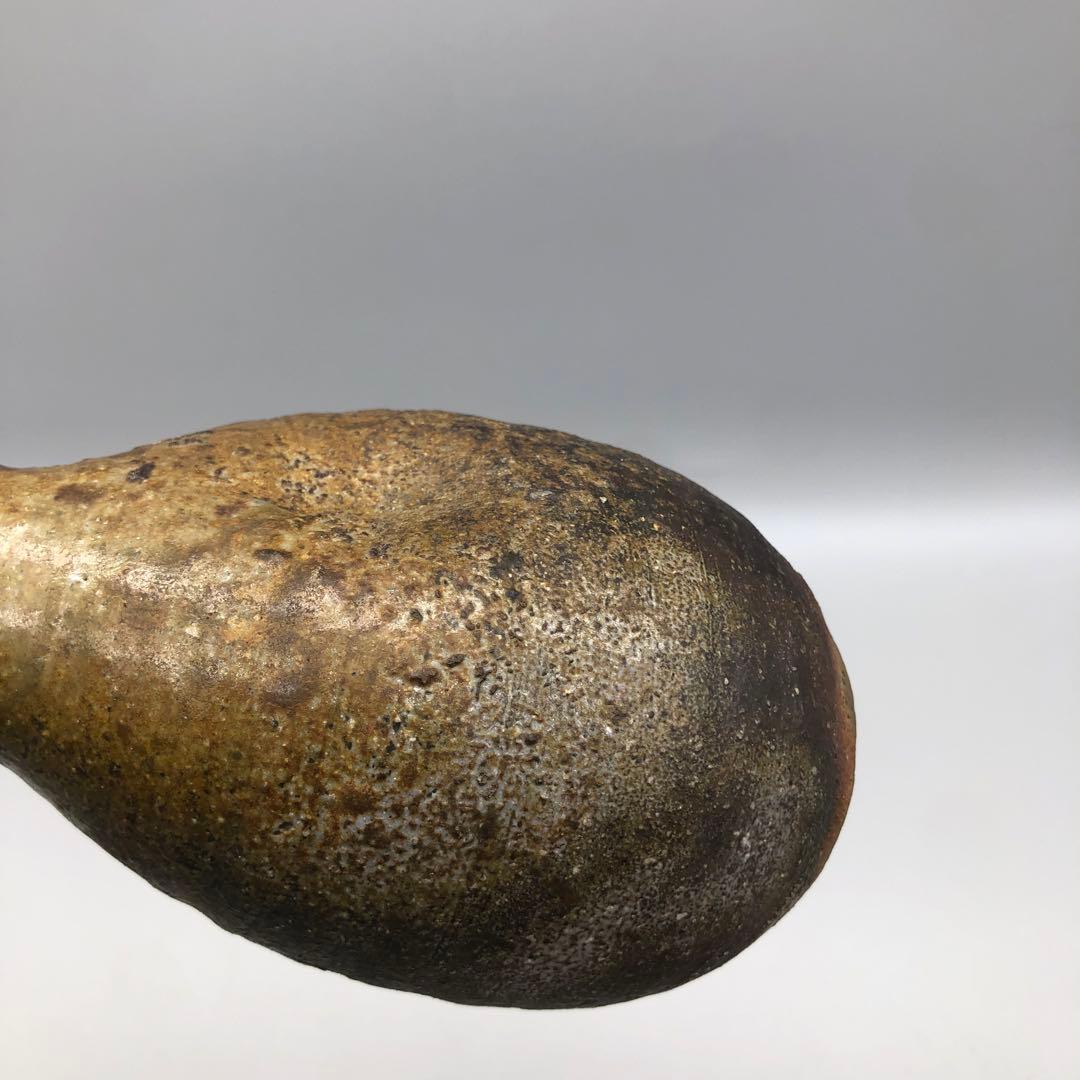 瓢花入ひさご花入れ瓢箪ひょうたん徳利酒器花瓶伝統工芸備前焼陶器ビンテージ置物