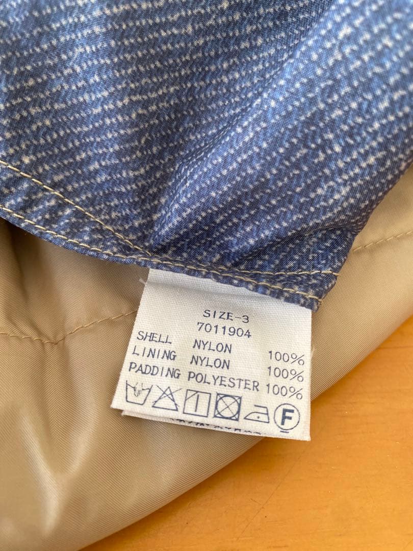 45r中綿入りブルゾン　ブルー