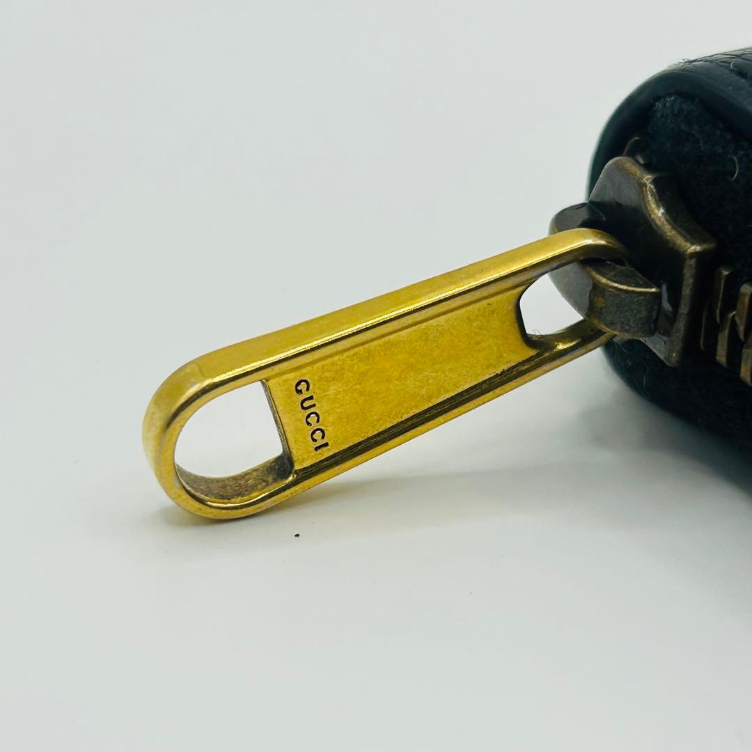 美品 GUCCI グッチ 財布 小銭入れ グッチプリントケース レザー