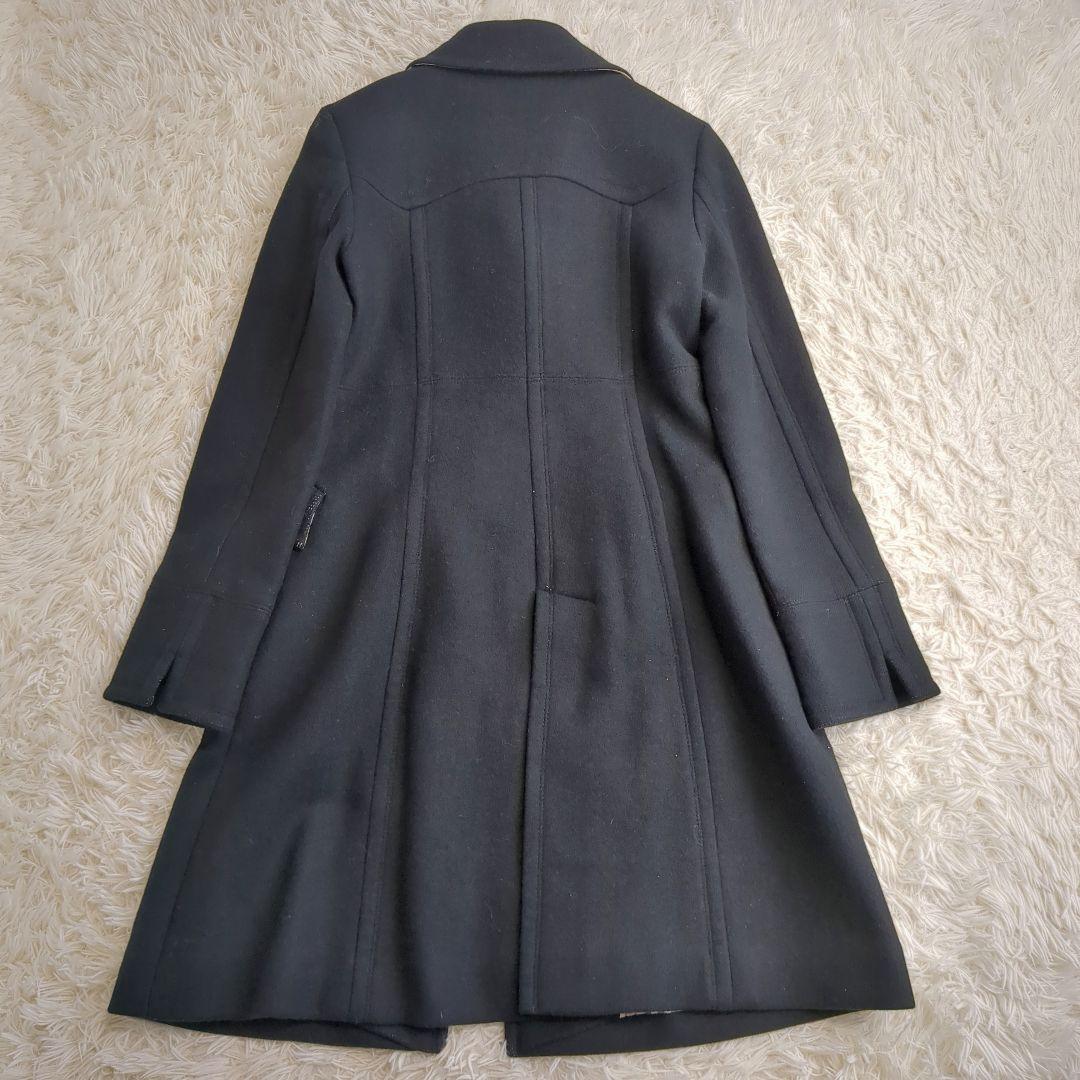 BURBERRY BLUELABEL アンゴラ混 ウールコート ノバチェック