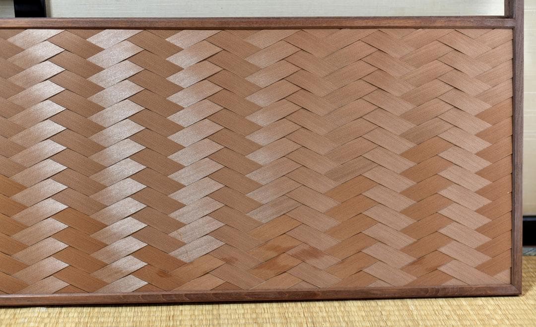 網代風炉先屛風　美品お茶道具／共箱