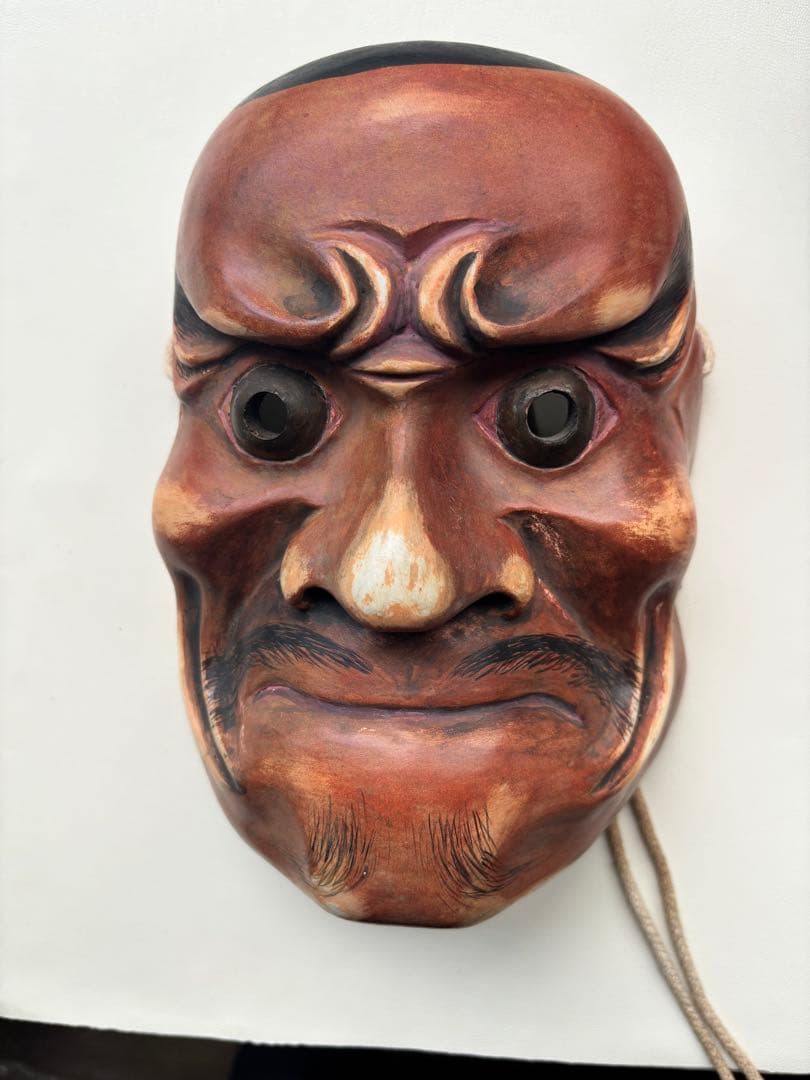 能面　こべしめ　手彫り　作家物