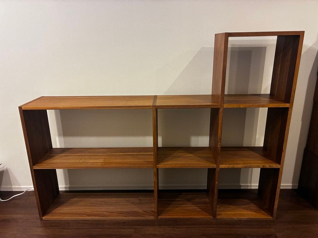 無印良品 スタッキングシェルフ ウォールナット材