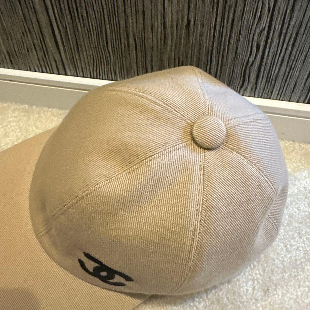 CHANEL キャップ レディース 新品 タグ付き ベージュ 匿名配送