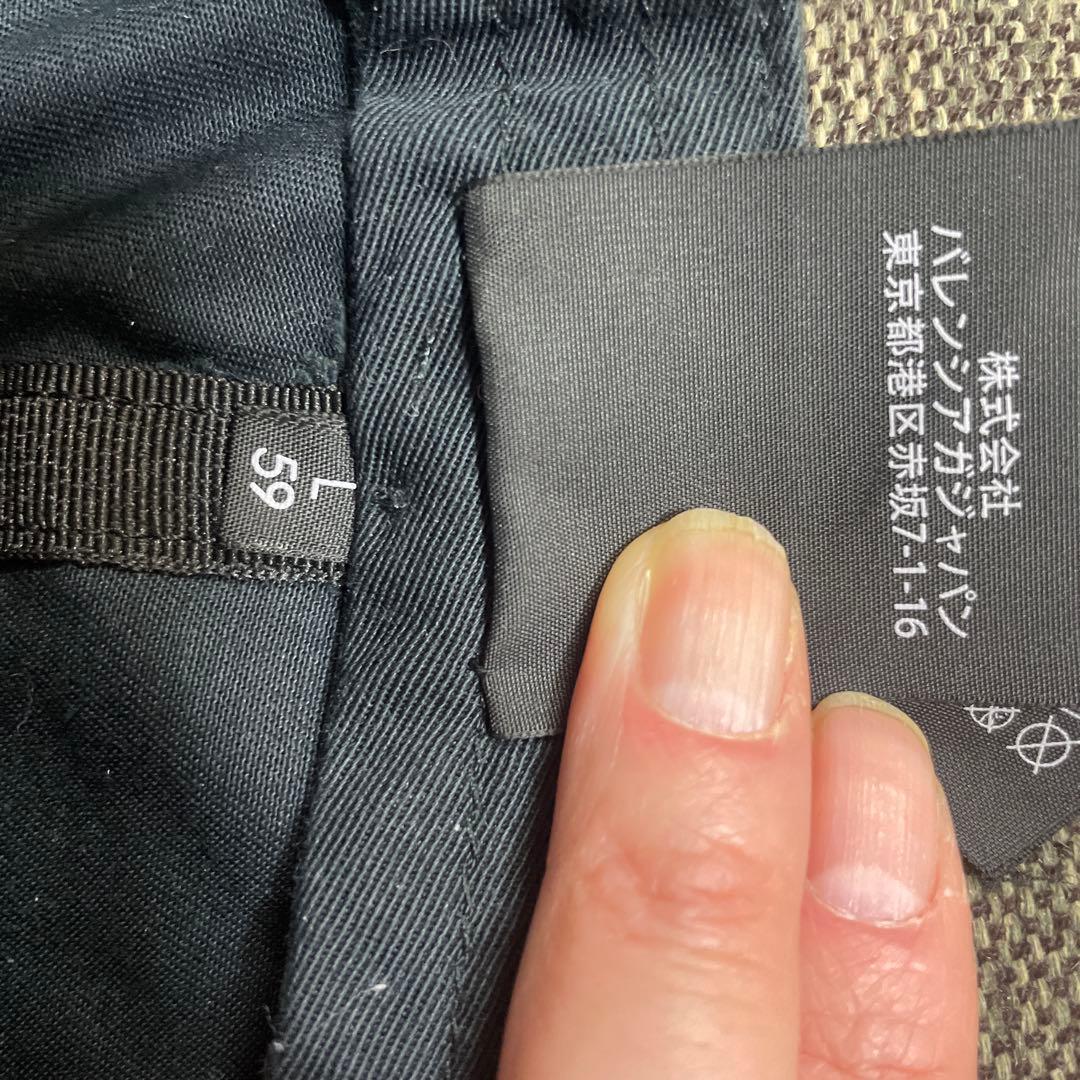 BALENCIAGA ブラックキャップ Lサイズ