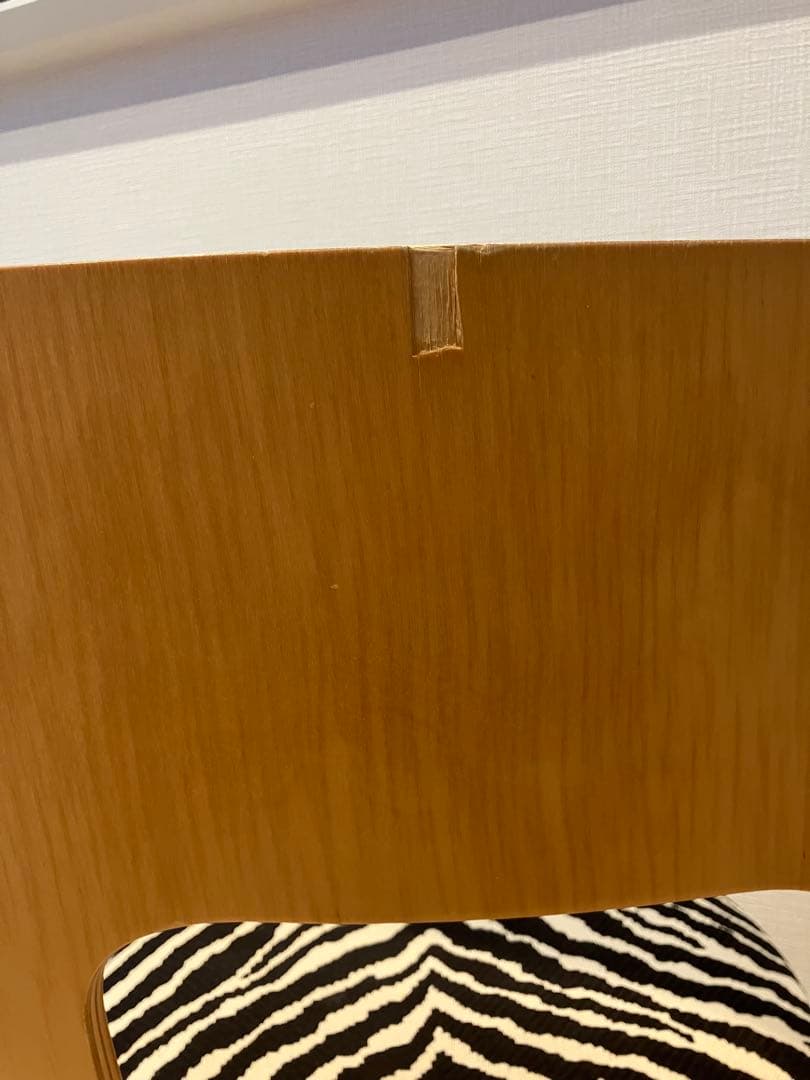 【あいうえお】artec ゼブラ柄ダイニングチェア③