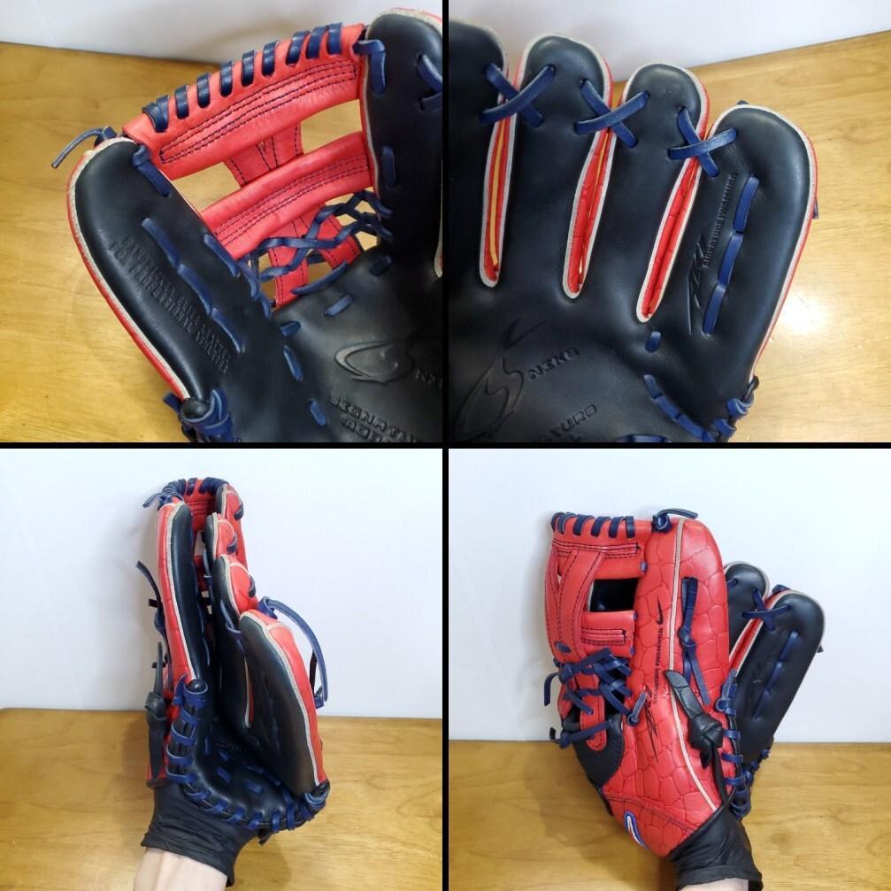 NIKE 岩村モデル 限定版 クロコダイル柄レザー 美品 内野用 軟式グローブ