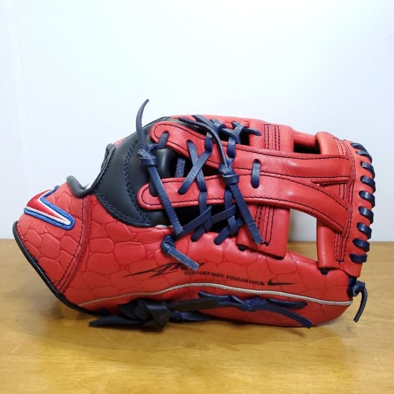 NIKE 岩村モデル 限定版 クロコダイル柄レザー 美品 内野用 軟式グローブ