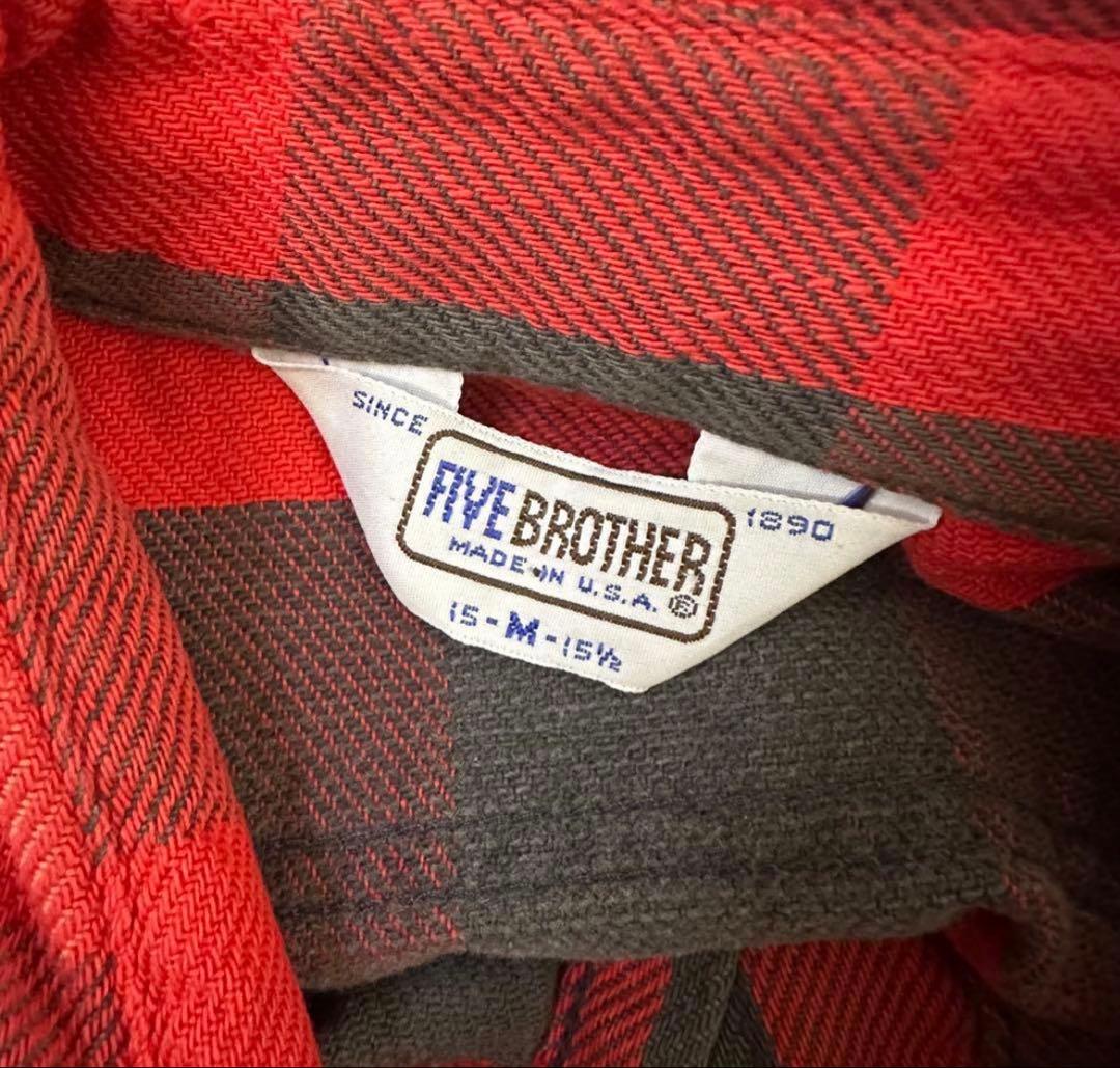 極上配色　fivebrothers ネルシャツ