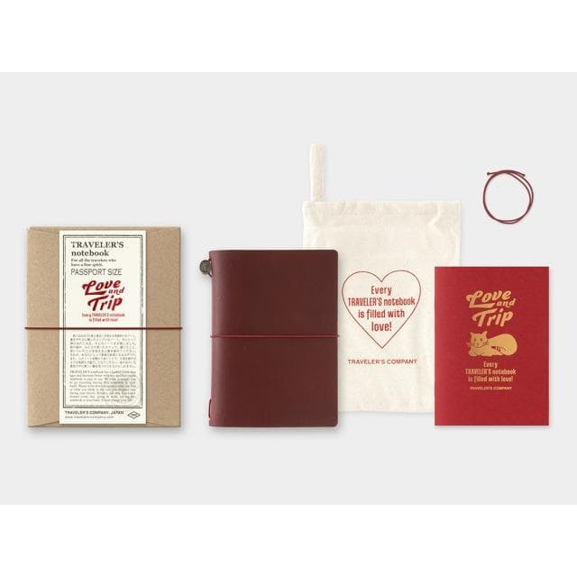 新品トラベラーズノート パスポート LOVE AND TRIP レッド 新品
