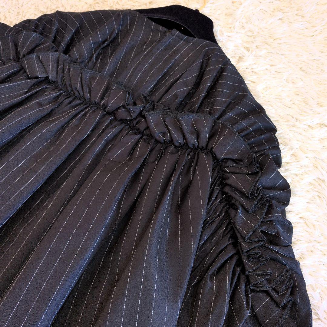 日本製★noir kei ninomiya　ブラウス　フリル　異素材ミックス