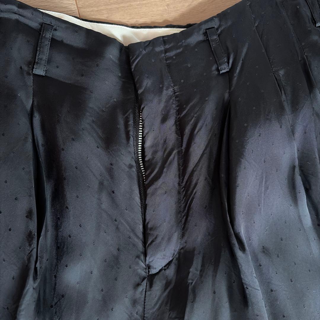 黒 ドット柄 パンツスカート　コムデギャルソン
