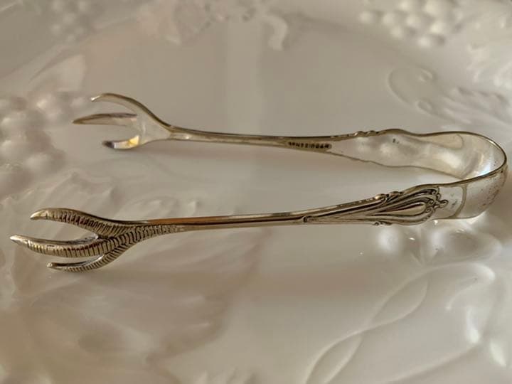 イギリス　アンティーク　シュガートング