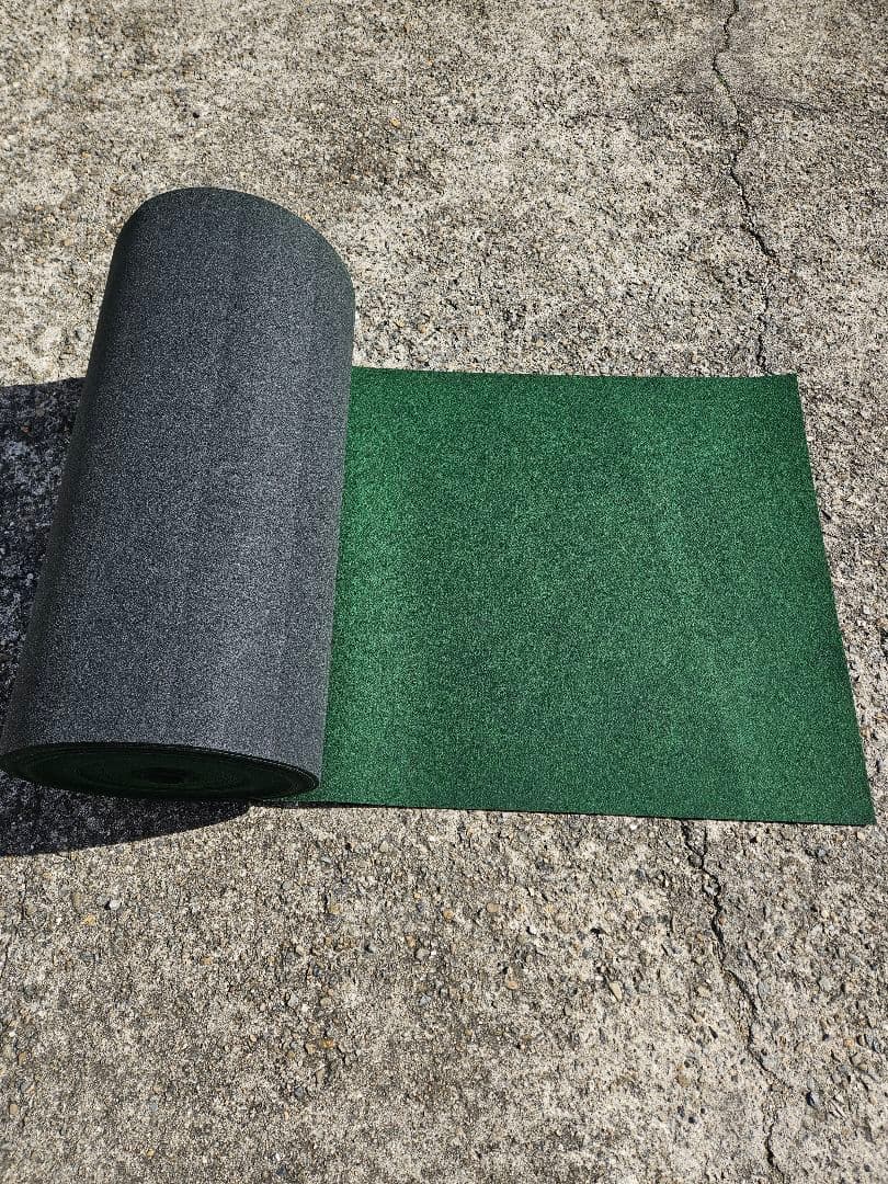 【新品】本格ポリエステル不織布 防草シート(明るめグリーン)厚手　巾1m×50m