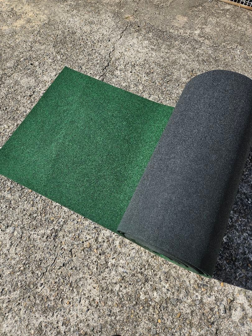 【新品】本格ポリエステル不織布 防草シート(明るめグリーン)厚手　巾1m×50m