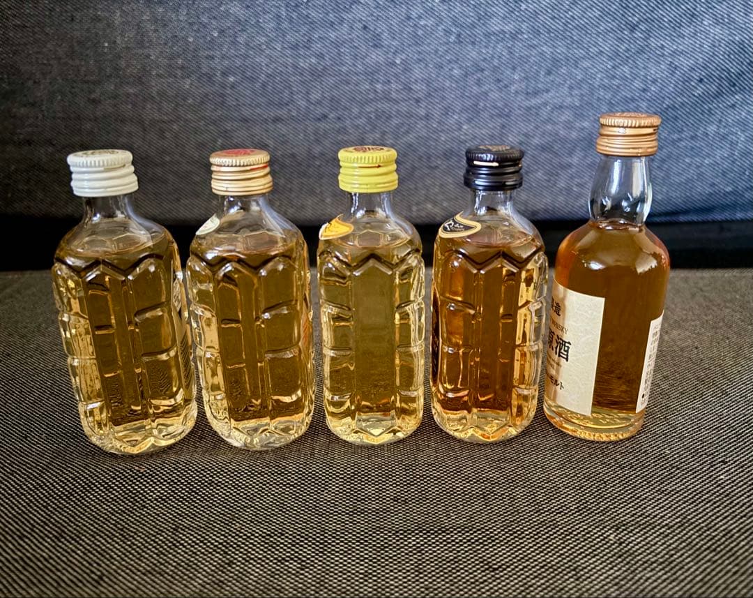 サントリー角瓶　黒角　白角　原酒など　ミニボトル5本セット　未開封　響マーク