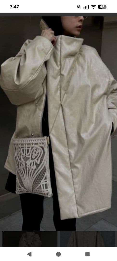 アメリヴィンテージ　PASTINGLIKEFAKELEATHERJACKET．М