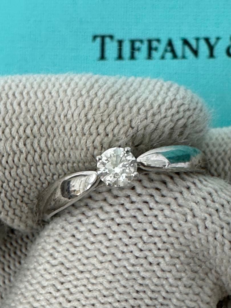 ● ティファニーハーモニー ダイヤモンド リング Pt950 0.21ct