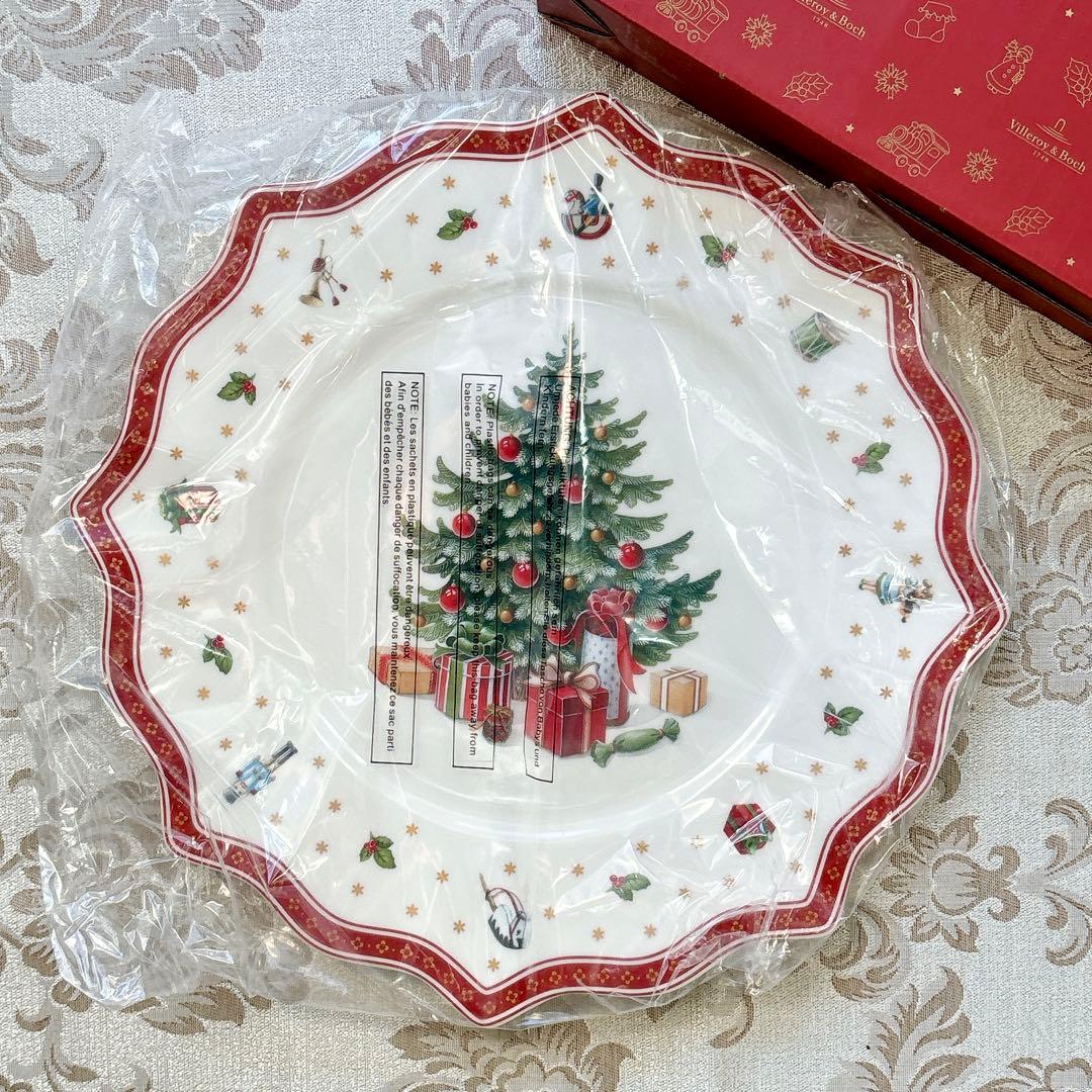 未使用箱入り　ビレロイ&ボッホ　35cm　大皿　プラッター　クリスマス