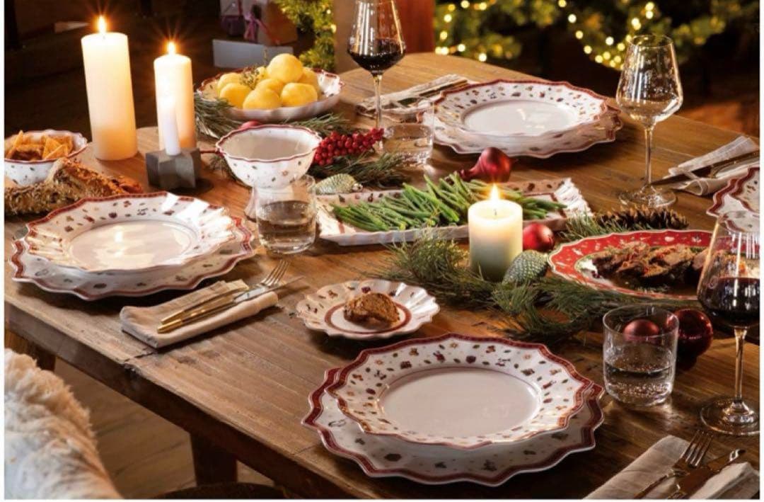 未使用箱入り　ビレロイ&ボッホ　35cm　大皿　プラッター　クリスマス