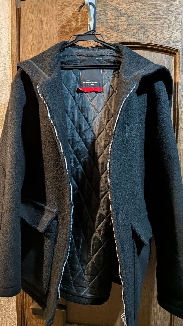 NEIGHBORHOOD フード付きブラックジャンパー98/99