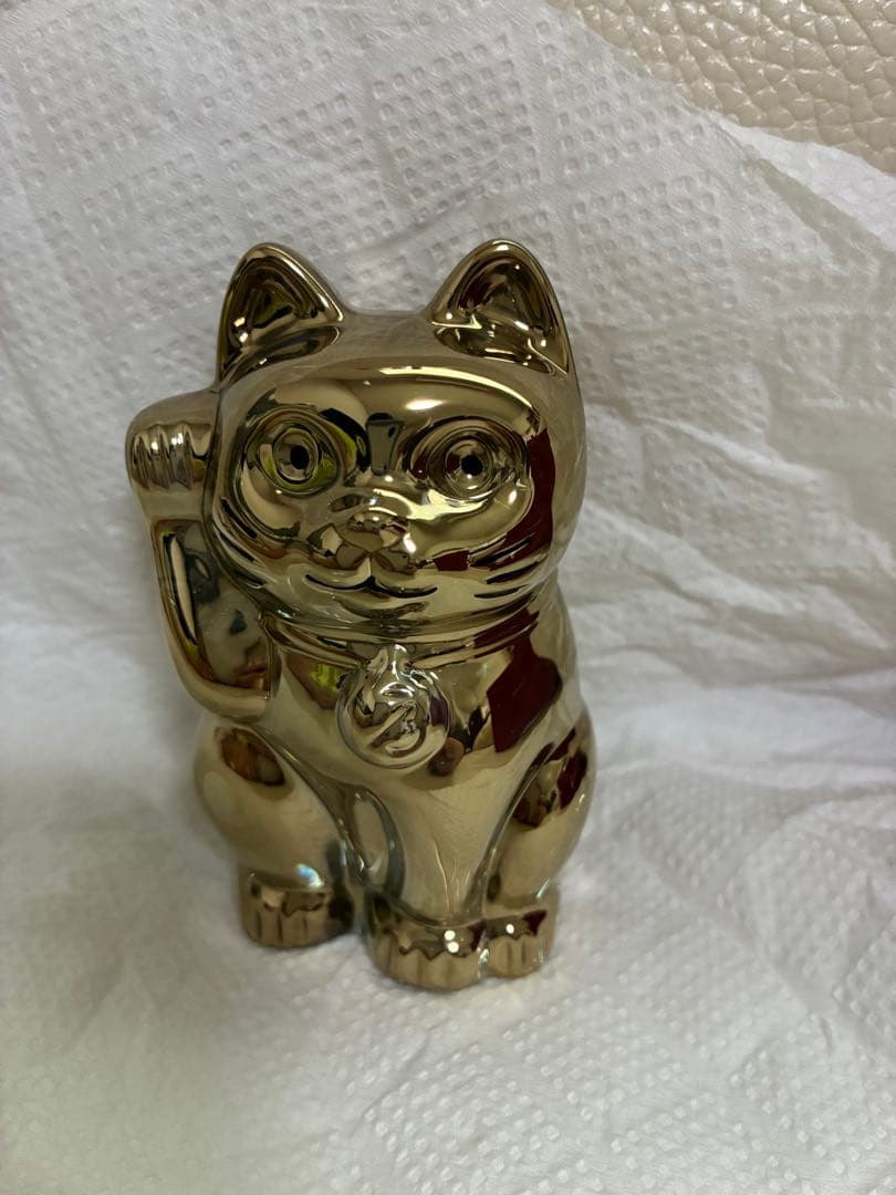 Baccarat バカラ　まねき猫　招き猫 ゴールド