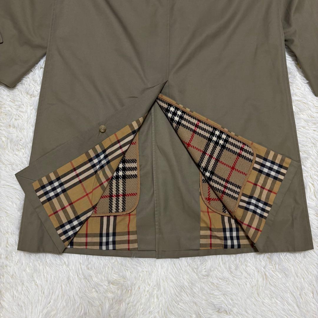 【即完売】バーバリーズ☆ステンカラーコート ライナー付き　カーキ　ノバチェック