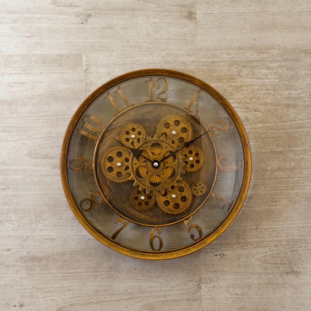 【掛時計】Decorative Wall Clock ウォールクロック Gear