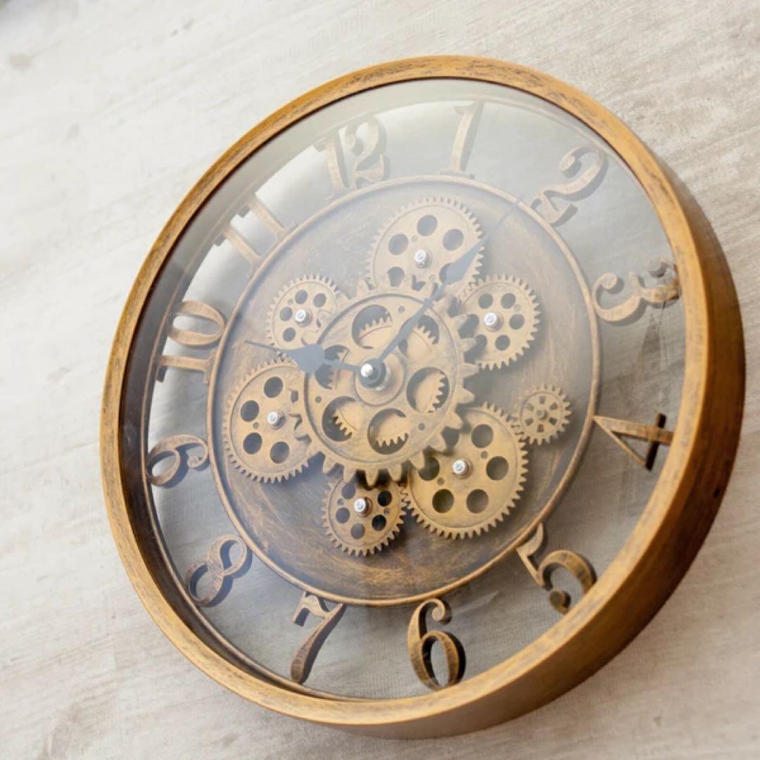 【掛時計】Decorative Wall Clock ウォールクロック Gear