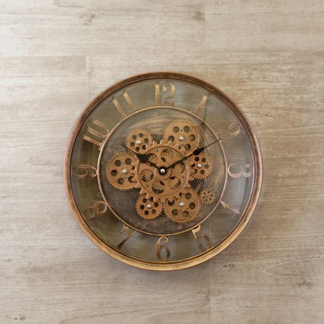 【掛時計】Decorative Wall Clock ウォールクロック Gear
