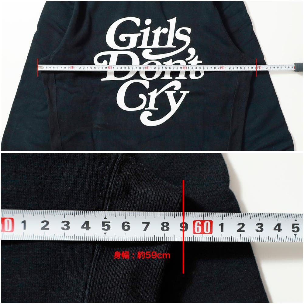 Girls Don't CryパーカーBLACK（XL）wasted youth