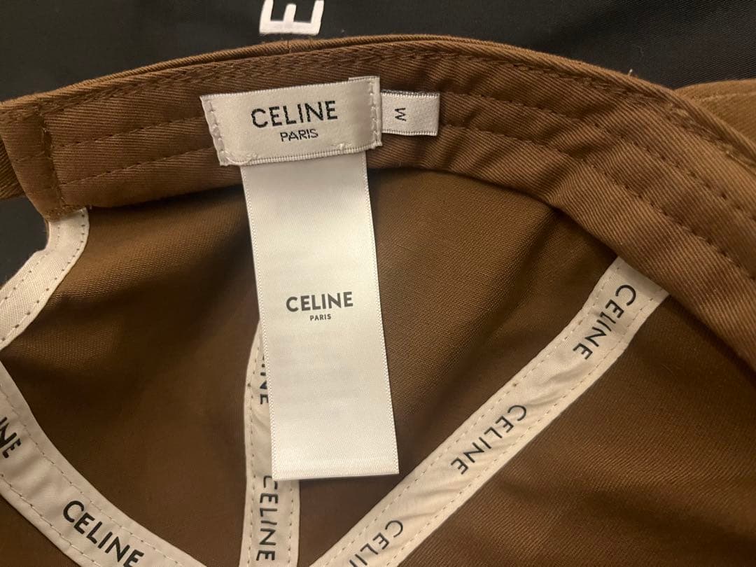 CELINE ブラウン キャップ