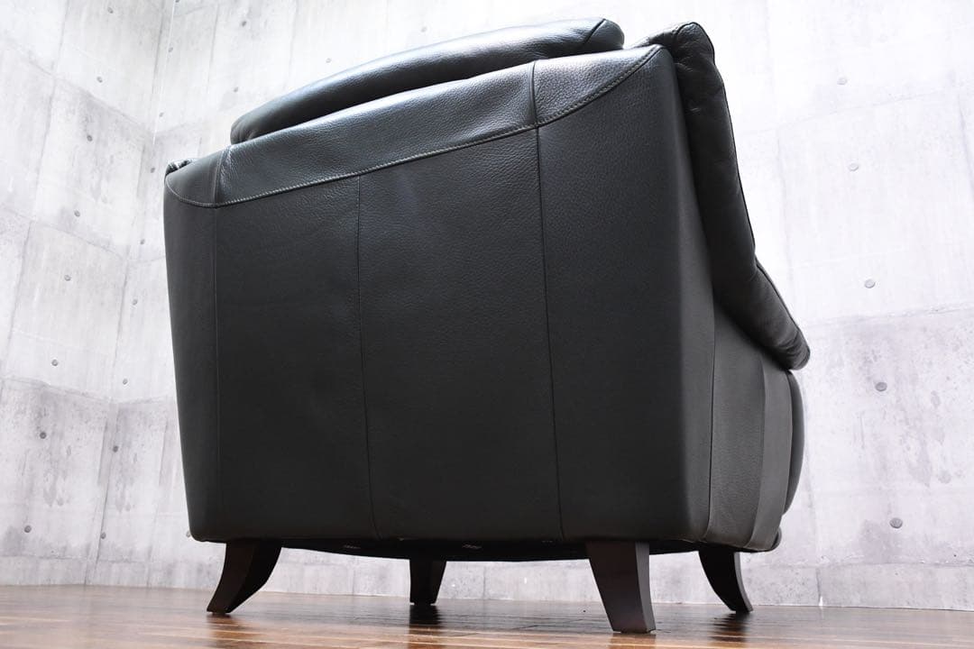 ECK99 IDC大塚家具 オースチン 1人掛けソファ レザー/総本革張り