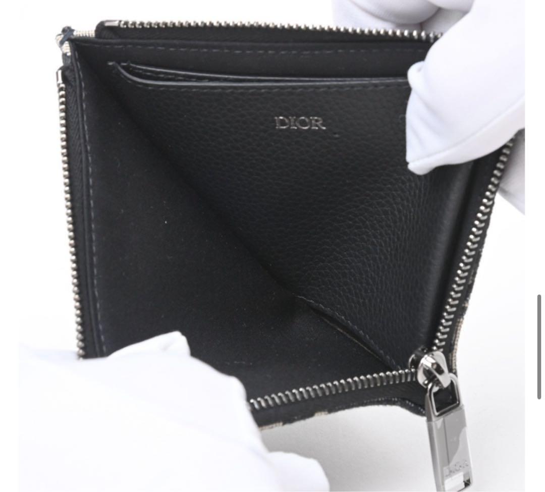 【美品】DIOR L字ジップ ケースオブリーク ジャカードS-157170