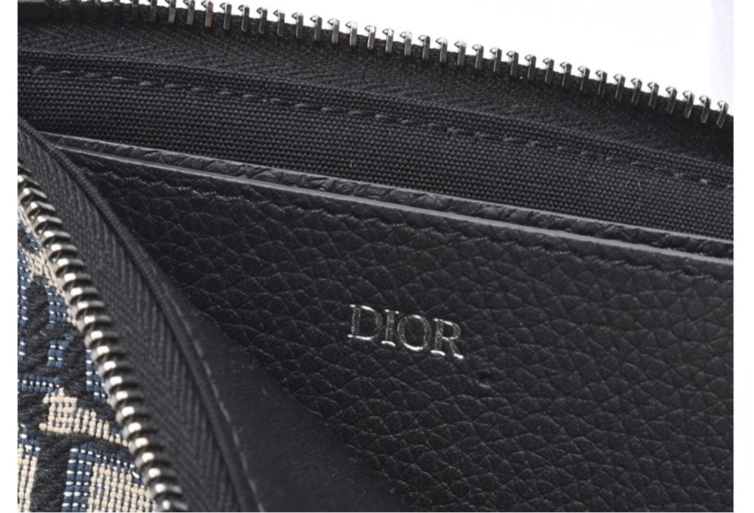 【美品】DIOR L字ジップ ケースオブリーク ジャカードS-157170