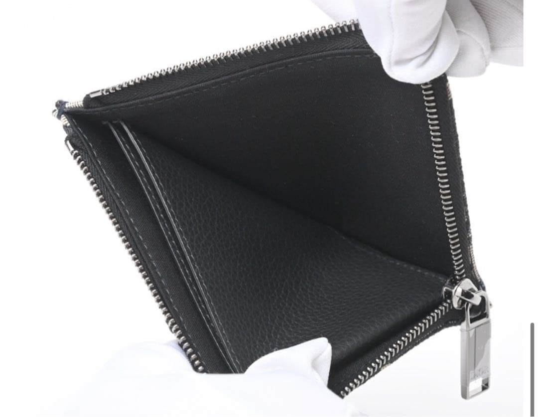【美品】DIOR L字ジップ ケースオブリーク ジャカードS-157170