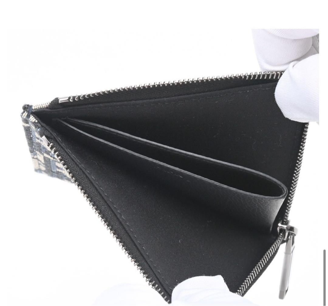 【美品】DIOR L字ジップ ケースオブリーク ジャカードS-157170