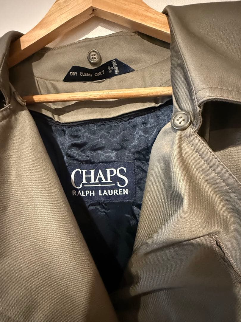 chaps Ralph Laurenカーキ ダブルブレスト トレンチコート