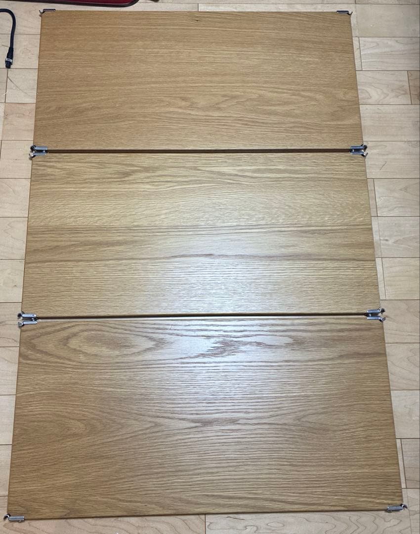 無印良品 ステンレスユニットシェルフ 追加棚3枚セット オーク材 84cm A