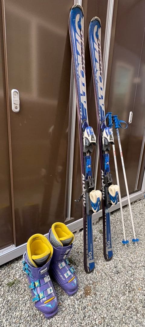 Atomic スキーセット 板160・ブーツ25.5・ストック100