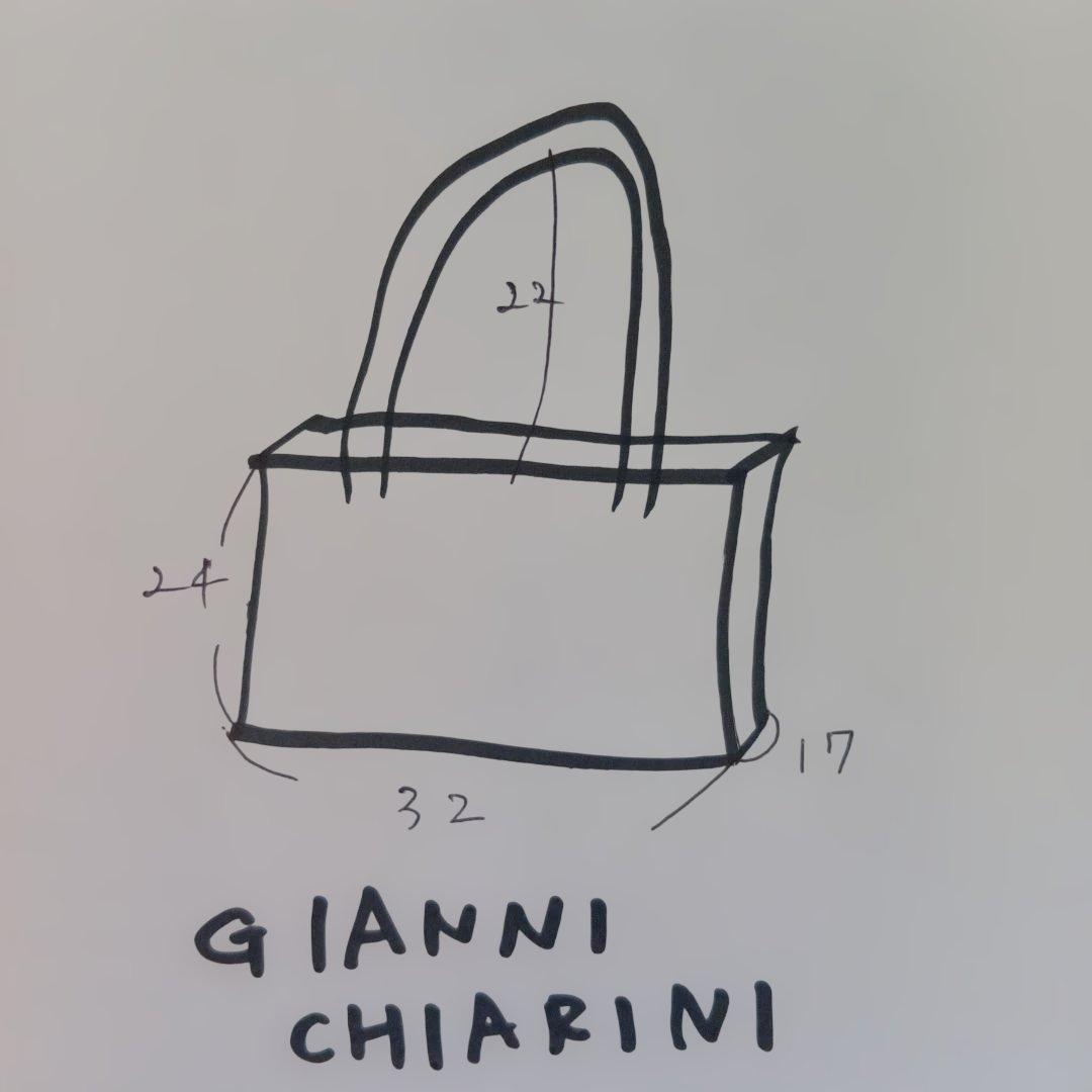 GIANNI CHIARINI ベージュ トートバッグ