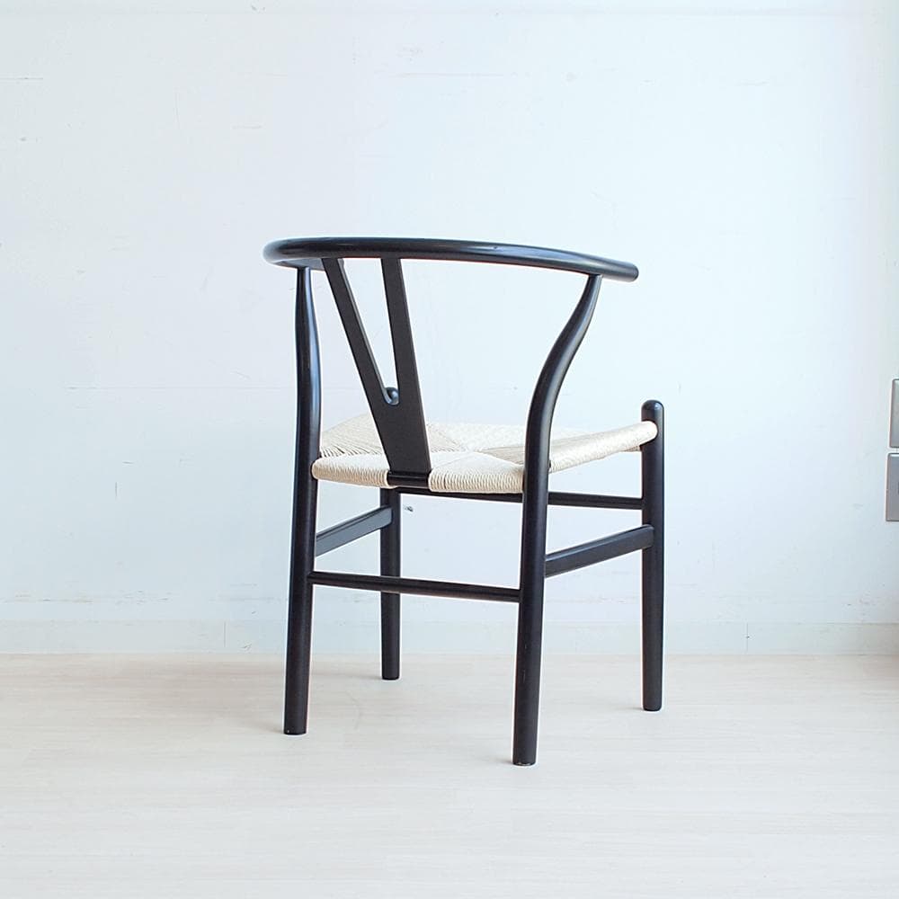 リプロダクト Yチェア ブラック/黒フレーム 椅子 デザイナーズ 北欧 名作椅子