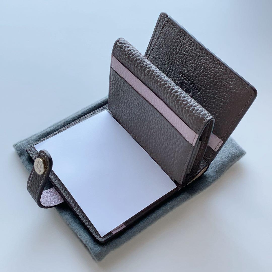 【 新品未使用 】PELLE BORSA ペレボルサ 二つ折り財布 ライラック