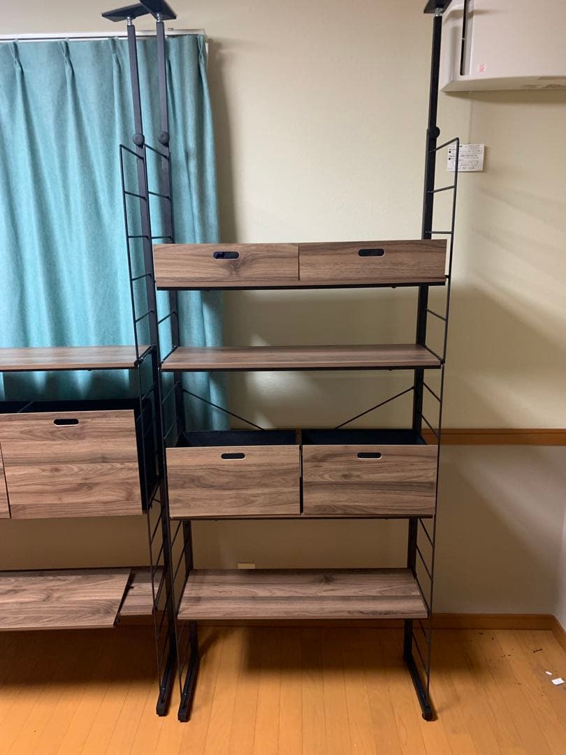 ニトリ Nポルダ【80cm✖️30cm 2セット突っ張り壁面収納パンチングボード】